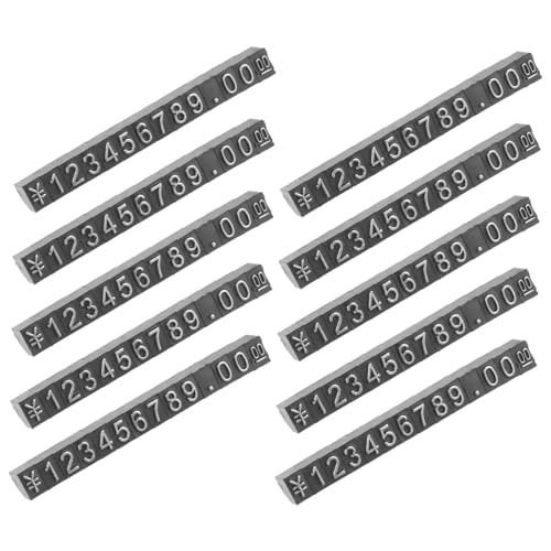 Ciieeo 10 Sätze Metall Preisschilder Markenblöcke Ständer Schilder Für Etiketten Zahlenpreisblöcke Preisanzeigewürfel Zahlenpreistafeln Werbenummernschild Würfelpreis Halterung von Ciieeo