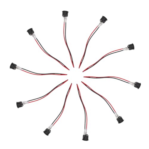Ciieeo 10 Stück Modifizierter Schalter Schutzschalter Automobilschalter Autoschalter Elektrischer Schalter Austausch Des Druckknopfschalters Auto Lichtschalter Vernickeltes Messing Black von Ciieeo