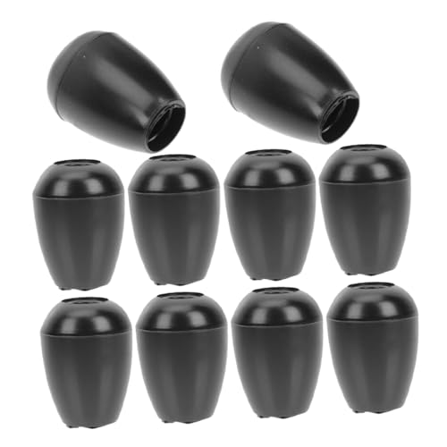 Ciieeo 10 Stück Ohrstöpsel Silikonspitzen Tipps Zum Ersatz Von Ohrhörern Ersatz-ohrstöpsel Hörer Ersatz Gummispitzen Für Ohrstöpsel Ohrknospen -tipps Kieselgel Black von Ciieeo