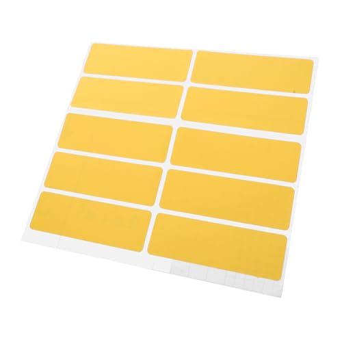 Ciieeo 10 Stücke Positionierung Aufkleber Farbige Etiketten Label Aufkleber Kennzeichnung Aufkleber Gelb Pvc Selbst Adhesive von Ciieeo