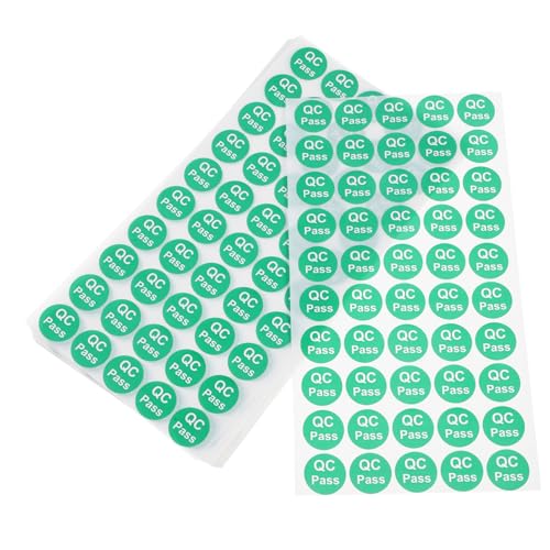 Ciieeo 1000 Stück Qualitätsprüfzeichen Lagergeprüfte Aufkleber Etiketten Abdeckung Mini-aufkleber Vinyl Farbig Prägeetikett Tags Für Qualitätstests Qc Hat Labels Übergeben Papier Grün Ciieeo 1000 Stück Qualitätsprüfzeichen Lagergeprüfte Aufkleber Etiketten Abdeckung Mini-aufkleber Vinyl Farbig Prägeetikett Tags Für Qualitätstests Qc Hat Labels Übergeben Papier Grün von Ciieeo
