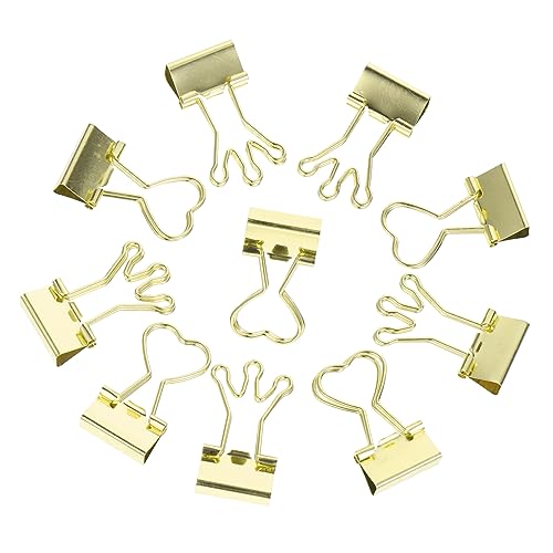 Ciieeo 10st Dateiclips Lesezeichenklammern Große Bindeklammern Feilenklemmen Papierklammern Heftklammern in Herzform Fotoclips Goldchip-Clips Planerordner Sicherungsclip Metall Büro Mini Ciieeo 10st Dateiclips Lesezeichenklammern Große Bindeklammern Feilenklemmen Papierklammern Heftklammern in Herzform Fotoclips Goldchip-Clips Planerordner Sicherungsclip Metall Büro Mini von Ciieeo