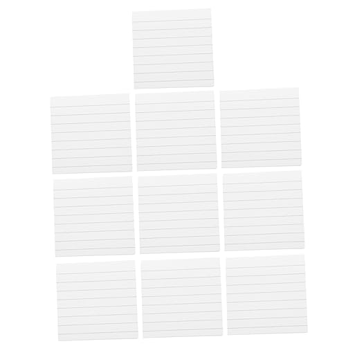 Ciieeo 10st Horizontales Notizbuch Memo-notizband Mit Schülernotizen Erinnerungsnotizen Schreibblock Klebrige Notizblöcke Klebrige Erinnerungsnotiz Papier Buchen Büro Weiß Tasche von Ciieeo