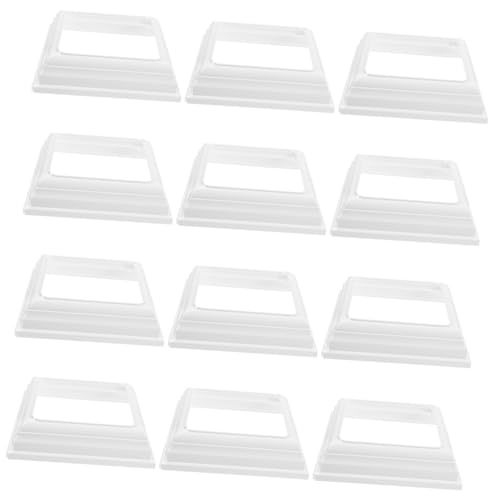 Ciieeo 12 Stück Geteilte Kunststoff Sockelpfosten Sockelabdeckung Pfostenummantelung Säulenummantelungen Für Veranda Vinyl Deck Geländerteile Pfostensockelverkleidung Verandapfosten von Ciieeo