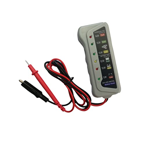 Ciieeo 12V Praktischer Batterietester Ladesystem Analysator Digitales Messgerät Für Autobatterien Mit Anzeige Rückwärtsanschluss Und Überspannungsschutz Für Schnelle von Ciieeo