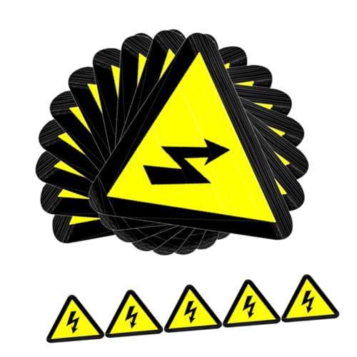 Ciieeo 15 Stück Aufkleber für Warnschilder Schwarz elektrische Etiketten Ausrüstung Warnung selbstklebendes Vinyl LED elektrischer Aufkleber -Aufkleber Yellow Ciieeo 15 Stück Aufkleber für Warnschilder Schwarz elektrische Etiketten Ausrüstung Warnung selbstklebendes Vinyl LED elektrischer Aufkleber -Aufkleber Yellow von Ciieeo