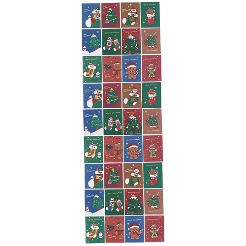 Ciieeo 150 STK Weihnachtsbuch A5notizblock Weihnachtlich Gefüttertes Stationäres Weihnachtsplaner Weihnachts-Mini-notizblock Urlaubsreisetagebuch Kleines Geschenk Papier Student Notizbuch von Ciieeo