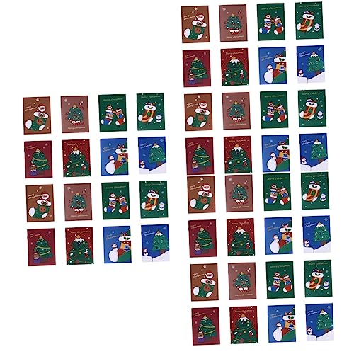 Ciieeo 150 STK Weihnachtsbuch Weihnachtsjournal Weihnachtstaschenbuch Büro-notizblock Weihnachtstaschen-notizblock Weihnachtstagebuch Sankt-notizbuch Student Kleines Geschenk Papier Mini von Ciieeo