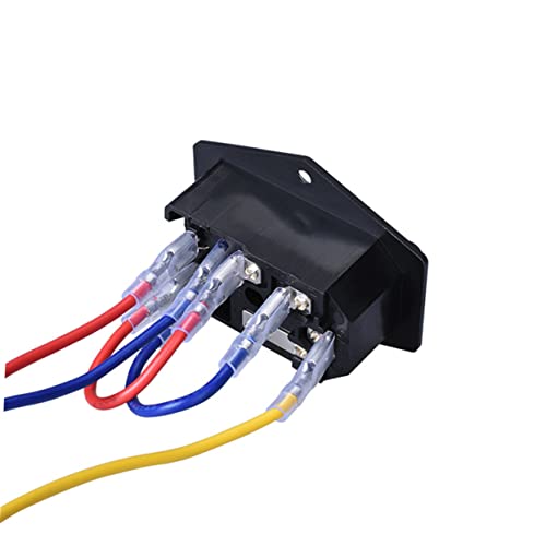Ciieeo 15A Netzschalter Steckdose mit Wippschaltermodul Sicherung für Schwarz mit Netzkabel Einsetzbar Langlebig Gebrauchsfertig Ciieeo 15A Netzschalter Steckdose mit Wippschaltermodul Sicherung für Schwarz mit Netzkabel Einsetzbar Langlebig Gebrauchsfertig von Ciieeo