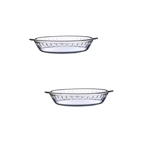 Ciieeo 2 Stk Runde Auflaufform Aus Glas Schale Aus Gehärtetem Glas Backplatte Aus Glas Bandejas Para Comida Glas Backen Pizza Mikrowelle Weiß Gehärtetes Glas Geschirr Ciieeo 2 Stk Runde Auflaufform Aus Glas Schale Aus Gehärtetem Glas Backplatte Aus Glas Bandejas Para Comida Glas Backen Pizza Mikrowelle Weiß Gehärtetes Glas Geschirr von Ciieeo