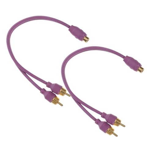 Ciieeo 2 Stück Audiokabel Eine Minute Zwei Subwoofer Stereo -audioadapter Autoverstärker Splitter Stereo-Audio-Splitter Y Splitterkabel Auto-Audio-modifikationskabel Kunststoff Violett Ciieeo 2 Stück Audiokabel Eine Minute Zwei Subwoofer Stereo -audioadapter Autoverstärker Splitter Stereo-Audio-Splitter Y Splitterkabel Auto-Audio-modifikationskabel Kunststoff Violett von Ciieeo