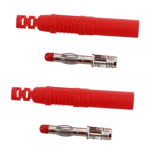 Ciieeo 2 Stück Bananenstecker Lautsprecher Bananenstecker Bananenclips Lautsprecherkabelstecker Steckdosentester Bananenkoppler Bananenstecker Spannungsmesser Lautsprecherkabelstecker von Ciieeo