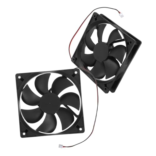 Ciieeo 2 Stück Hochleistungs-12-cm-lüfter Mit Bürstenlosem Doppelkugellager, Leiser Computergehäuselüfter Für Server Und Pcs, Verbesserter Luftstrom Ciieeo 2 Stück Hochleistungs-12-cm-lüfter Mit Bürstenlosem Doppelkugellager, Leiser Computergehäuselüfter Für Server Und Pcs, Verbesserter Luftstrom von Ciieeo