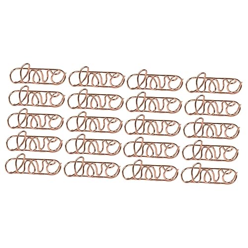 Ciieeo 2 Sets Roségold Mini-büroklammern Aus Metall Und Kunststoff Niedliches Briefpapier Cartoon-Tier Für Zuhause Schule Ordner 10 Stück X 2 von Ciieeo