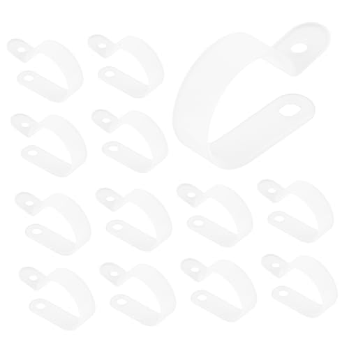 Ciieeo 20Stücke Kabeldrahtclips Für Montage Kabelklemmen Zur Kabelorganisation Für Kabeldurchmesser Für Außenbeleuchtung von Ciieeo