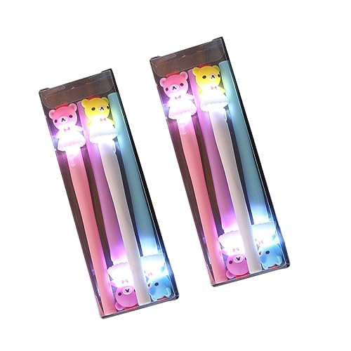 Ciieeo 2st Kreativer Led-stift Glühstifte Im Dunkeln Leuchten Stifte Gefälligkeiten Für Geburtstagsfeiern Cartoon-tier-stifte Neuheit Gelschreiber Coole Stifte Scheinen Kind Tinte von Ciieeo