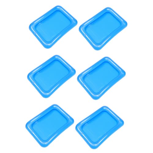 Ciieeo 3 Sätze Aufblasbare Eisbar Aufblasbare Servierbar Salat Eisschale Aufblasbare Servierstange Aufblasbare Getränkehalter Aufblasbare Getränke Kühler Pvc-serviertablett 6 Stück * 3 von Ciieeo