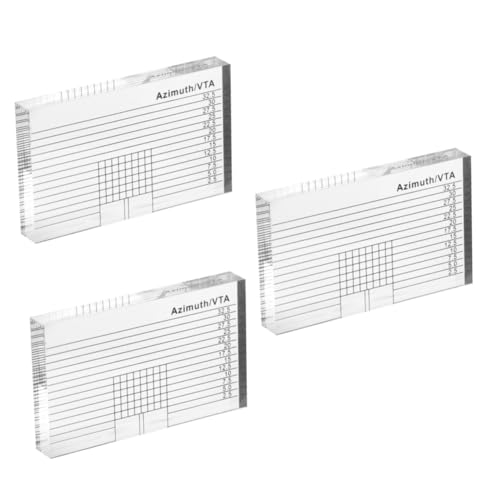 Ciieeo 3 Stück -Messung Ausrichtung aufzeichnen Drehteller Winkelmesser Stift -Alignment -Tools Praktischer Plattentonarm Plattenspieler-Stylus- Acryl Transparent Ciieeo 3 Stück -Messung Ausrichtung aufzeichnen Drehteller Winkelmesser Stift -Alignment -Tools Praktischer Plattentonarm Plattenspieler-Stylus- Acryl Transparent von Ciieeo