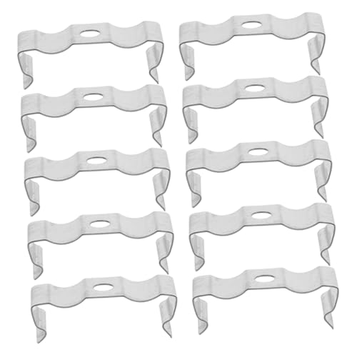 Ciieeo 30 Stück Leuchten Lampenklemmen Leuchtstoffröhren Montagehalterungen Klemmen Für Deckenlampen Clips Für Lichtröhren LED Lichtklemme Leuchtstoffröhren Halter Klemme Lampenclip von Ciieeo