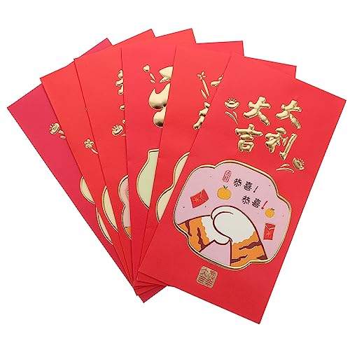 Ciieeo 36 Stk Jahr Des Tigers Tiger Claw Red Packet Frühlingsfest Umschlag 2022 Vermögen Hongbao Chinesische Rote Pakete Rote Umschläge Chinesisches Tierkreiszeichen Geschenktasche Papier von Ciieeo
