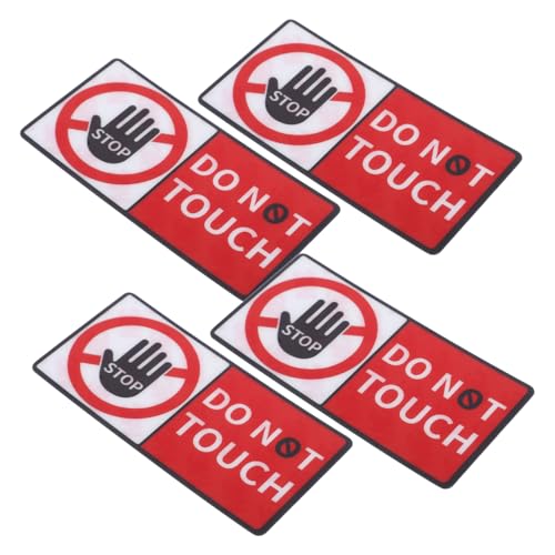 Ciieeo 4 Bogen „Don'T Touch“ Aufkleber „Do Not Touch“ Aufkleber „Do Not Touch“ Schild Gefahrenaufkleber „Do Not Touch“ Warnschild Vinyl Ciieeo 4 Bogen „Don'T Touch“ Aufkleber „Do Not Touch“ Aufkleber „Do Not Touch“ Schild Gefahrenaufkleber „Do Not Touch“ Warnschild Vinyl von Ciieeo