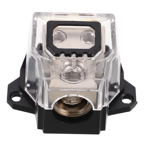 Ciieeo 4 Car-Audio-Modifikationsbox Bodenverteilerblock Verstärker-Stromverteilerblock Car-Audio-Stromverteilerblock automatischer Sicherungsblock Vernickelung mit Zinklegierung von Ciieeo
