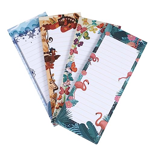 Ciieeo 4 Stück Notizbuch Magnetaufkleber Notizen Nachricht Notizblöcke Notizblock-Aufkleber Notizblöcke Für Kühlschranknachrichten Magnetisch Kühlschrankmagnet Papier von Ciieeo