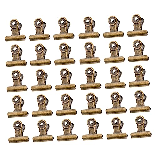 Ciieeo 40 Stück Binderclips Aus Metall mit Rundem Büroklammern Starker Halt Zum Ordnen Von Dokumenten Zu Hause oder Im Büro Ciieeo 40 Stück Binderclips Aus Metall mit Rundem Büroklammern Starker Halt Zum Ordnen Von Dokumenten Zu Hause oder Im Büro von Ciieeo