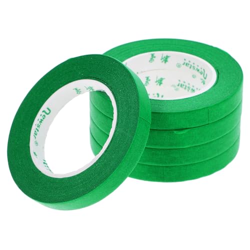 Ciieeo 5 Stück Abdeckband Vinyl Auto Klebeband Wände Bunt Strapazierfähig Doppelseitig Maler/Künstler Klebeband Beschriftungsstreifen Transparent Sprühklebebänder Autos von Ciieeo
