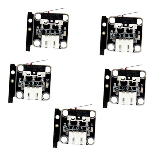 Ciieeo 5 Stück Endschalter mechanisch Schaltmodul Grenze Roboterkollisionsmodul geschlossen kabelbefestigung Kollisionssensormodul Kollisionsmodul für Roboter PC-Platine Ciieeo 5 Stück Endschalter mechanisch Schaltmodul Grenze Roboterkollisionsmodul geschlossen kabelbefestigung Kollisionssensormodul Kollisionsmodul für Roboter PC-Platine von Ciieeo