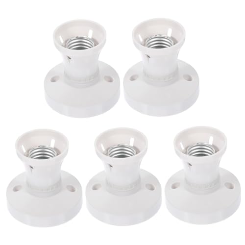 Ciieeo 5 Stück Lampenfassung Schrauben Lampensockel Adapter Für Glühbirnen E27-adapter Glühbirnensockel Kronleuchter Lampenfassung Glühbirnenfassung Deckenlampenfassung Weiß Bakelit Ciieeo 5 Stück Lampenfassung Schrauben Lampensockel Adapter Für Glühbirnen E27-adapter Glühbirnensockel Kronleuchter Lampenfassung Glühbirnenfassung Deckenlampenfassung Weiß Bakelit von Ciieeo