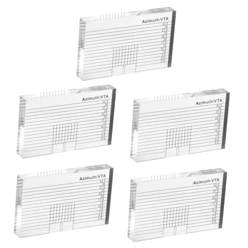 Ciieeo 5 Stück -Messung aufzeichnen Ausrichtung Plattenspielernadel Plattenspieler-Stift Stiftskala Schallplattennadel -Werkzeug Tonarmskala Acryl Transparent Ciieeo 5 Stück -Messung aufzeichnen Ausrichtung Plattenspielernadel Plattenspieler-Stift Stiftskala Schallplattennadel -Werkzeug Tonarmskala Acryl Transparent von Ciieeo