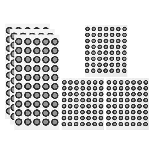 Ciieeo 6 Blätter Lasermarkierungspunkt Markierungen 3D-Scan-Marker Scanner Reflektoren Referenz 3D-Scanmarkierungspunkte Bezugsmarkierungspunkt Reflektierende Folie Black von Ciieeo
