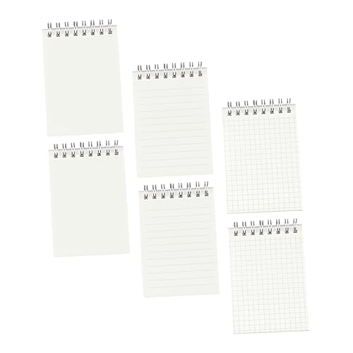 Ciieeo 6 Stücke Leichte Mini Notebook Kurzschrift Notizblöcke Studie Notizblock Mini Spirale Notizblöcke Tasche Notebook Büro Schreibwaren Papier von Ciieeo