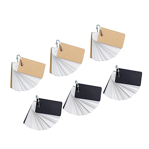 Ciieeo Notebook Notizblöcke Tragbare Speicher Papier Binder Binder Design Schwarz Weiß von Ciieeo