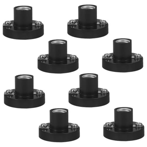 Ciieeo 8 Stück Beleuchtungszubehör Selber Machen Mini-glühbirne Und Fassung Schraube Lampenfassung Licht Black Plastik von Ciieeo