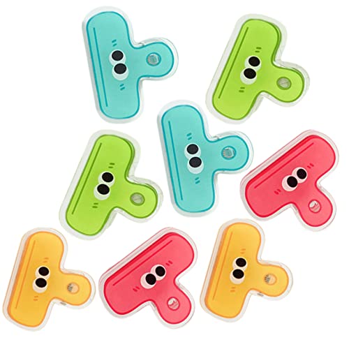 Ciieeo Binderclips Aus Kunststoff Mit Starkem Halt – 8 Große Beutelclips Mit Schwarzen Chip-clips von Ciieeo