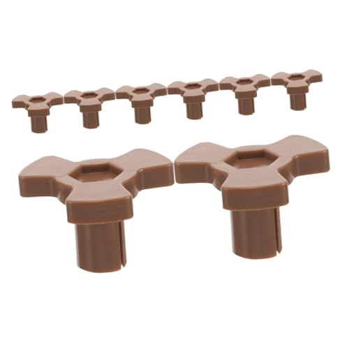 Ciieeo 8St Mikrowellenzubehör Mikrowellenwellen Rollenführungsstütze für Drehteller Wellen für Mikrowellentabletts Drehteller für Mikrowellenherde Drehteller-Rollenführung Plastik Coffee von Ciieeo