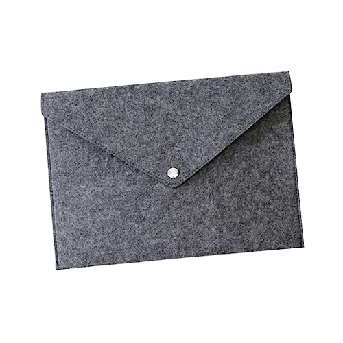 Ciieeo Aktentasche Aus Filz Tragbarer Papier-organizer Größe A4 Dunkelgrau Knopfverschluss Für Büro Schule Schreibwarenetui Zufällige Farbe Ciieeo Aktentasche Aus Filz Tragbarer Papier-organizer Größe A4 Dunkelgrau Knopfverschluss Für Büro Schule Schreibwarenetui Zufällige Farbe von Ciieeo