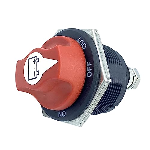 Ciieeo Batterie-Trenn schalter Ersatz Isolator trennen Batterietrenner hauptsächlich freigeben Trennisolator für Boote trennen isolator für auto Netztrenner Plastik rot von Ciieeo