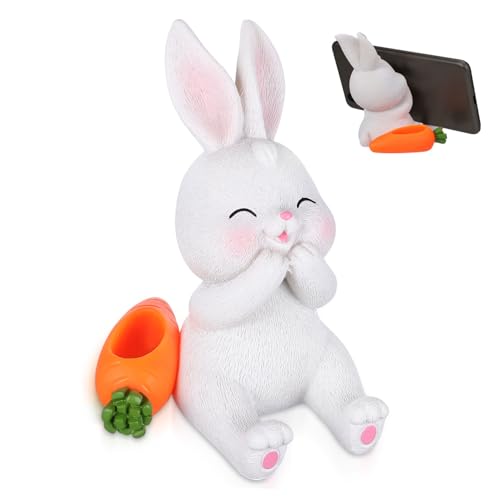 Ciieeo Kaninchen-Telefonhalter Multifunktional Hase Kaninchenfiguren Wohnkultur Leben Dekoration Kaninchen- Tierformen Tierzauber Skulpturen Wohnkultur Harz Weiß Ciieeo Kaninchen-Telefonhalter Multifunktional Hase Kaninchenfiguren Wohnkultur Leben Dekoration Kaninchen- Tierformen Tierzauber Skulpturen Wohnkultur Harz Weiß von Ciieeo