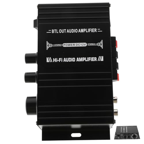 Ciieeo Mini-Leistungsverstärker Heim-Audio-Receiver Verstärker Heim-Audio Heimverstärker Verstärker Lautsprecher Kopfhörerverstärker Mini-Verstärker Aluminiumlegierung Black von Ciieeo
