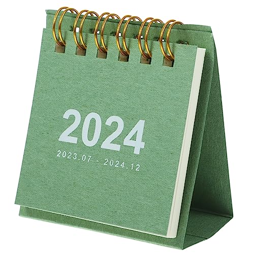 Ciieeo Monatlicher Tischkalender Taschenkalender Jahresplaner 2024 Ganzjahreskalender Desktop-kalender Kalender 2024 Schreibtischkalender Haushaltsprodukte Wenig Frisch Papier Student von Ciieeo