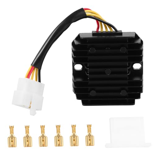 Ciieeo Motorrad regler Motorradzubehör Motorrad Gleichrichter Universeller Spannungsreglerstabilisator Reglergleichrichter Stabilisator-Kit Motorradstabilisator Plastik Schwarz Ciieeo Motorrad regler Motorradzubehör Motorrad Gleichrichter Universeller Spannungsreglerstabilisator Reglergleichrichter Stabilisator-Kit Motorradstabilisator Plastik Schwarz von Ciieeo