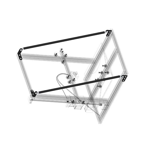 Ciieeo Rod Kits Stepper Filament 3D Drucker Zubehör Schwarz von Ciieeo