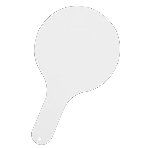 Ciieeo Tragbare Hand Handheld-trockenlöschtafel Kleine Trocken Abwischbare Tafel Whiteboard Schnelle Antworttafel Trocken Abwischbare Boardpaddel Holz Student Reaktionsplatte Weiß Mini von Ciieeo