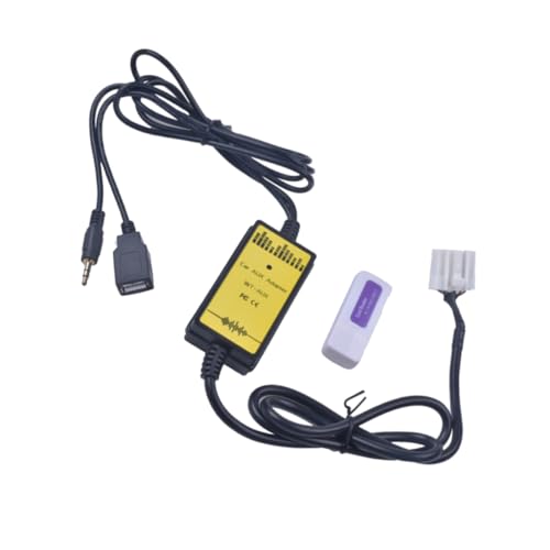 Ciieeo USB Aux Adapter für Auto mit USB Wma Unterstützung Aux Kompatibel für Cd und Handy Ladefunktion von Ciieeo