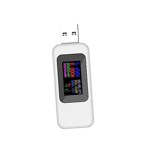 Ciieeo USB Strom und Spannungstester Multimeter LCD Amperemeter für Präzise Messung von USB Ladestrom Spannung und Kapazität ohne Batterie Weiß Ciieeo USB Strom und Spannungstester Multimeter LCD Amperemeter für Präzise Messung von USB Ladestrom Spannung und Kapazität ohne Batterie Weiß von Ciieeo