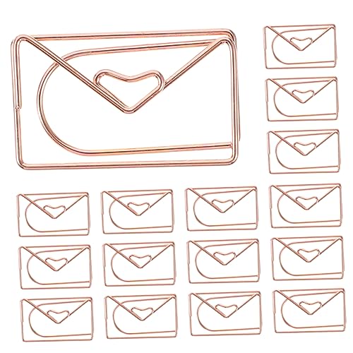 Ciieeo Umschläge 20st Briefumschläge Kreative Büroklammern Lesezeichen-Clips Büroklammern Umhüllen Lesezeichenordner Umspritzen Mini-Ordner von Ciieeo