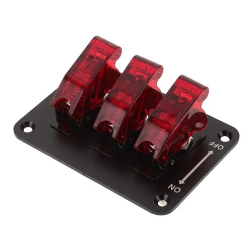 Ciieeo wasserdichter Schalter Ein-Aus-Schalter 12V Ein/Aus Schalter 3-Wege-Kippschalter Kippschalter 12v Hochleistungs-Kippschalter 12V Schalter 12-Volt-Schalter Pa rot von Ciieeo